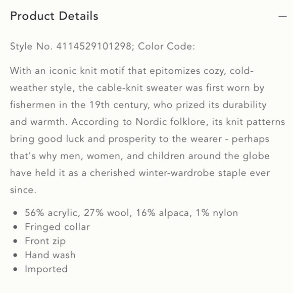 Anthropologie Moth Cozy Cream Cable Knit Sweater - Picture 15 of 15